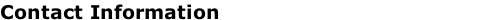 Contact Information